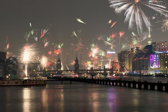 Berlino durante il periodo di Capodanno