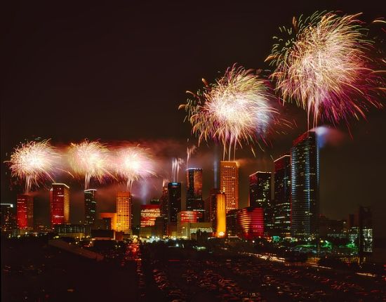 Houston in Texas a Capodanno