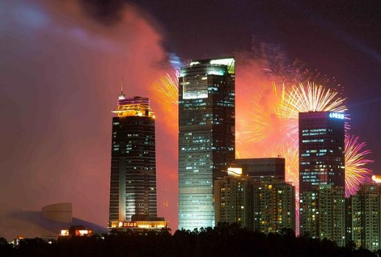 Shenzhen durante il periodo di Capodanno