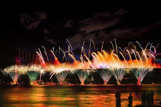 Fuochi d’artificio a Istanbul