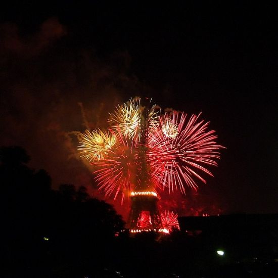 Fuochi d'artificio a Parigi, Francia