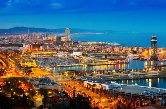 Barcellona al tramonto