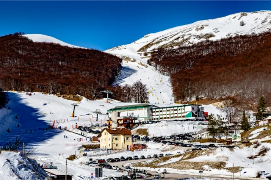Paesaggio invernale di Aremogna e Roccaraso