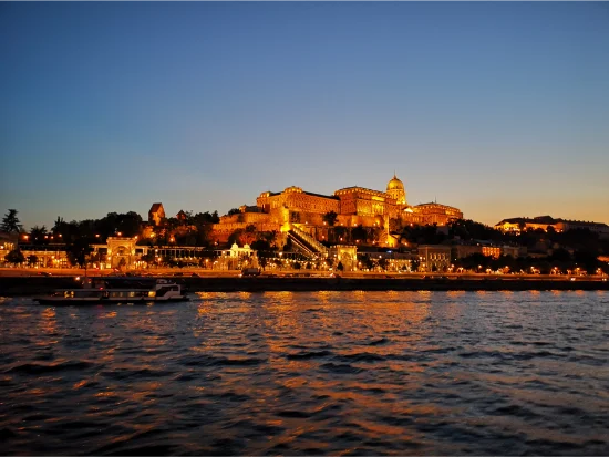 Castello di Budapest al tramonto