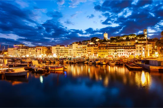 Veduta panoramica di Cannes in Francia