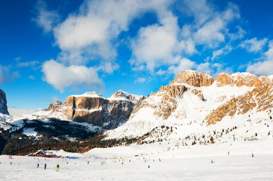 Piste da sci in Val di Fassa