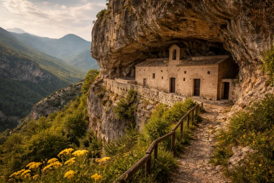 Eremo tra le montagne abruzzesi